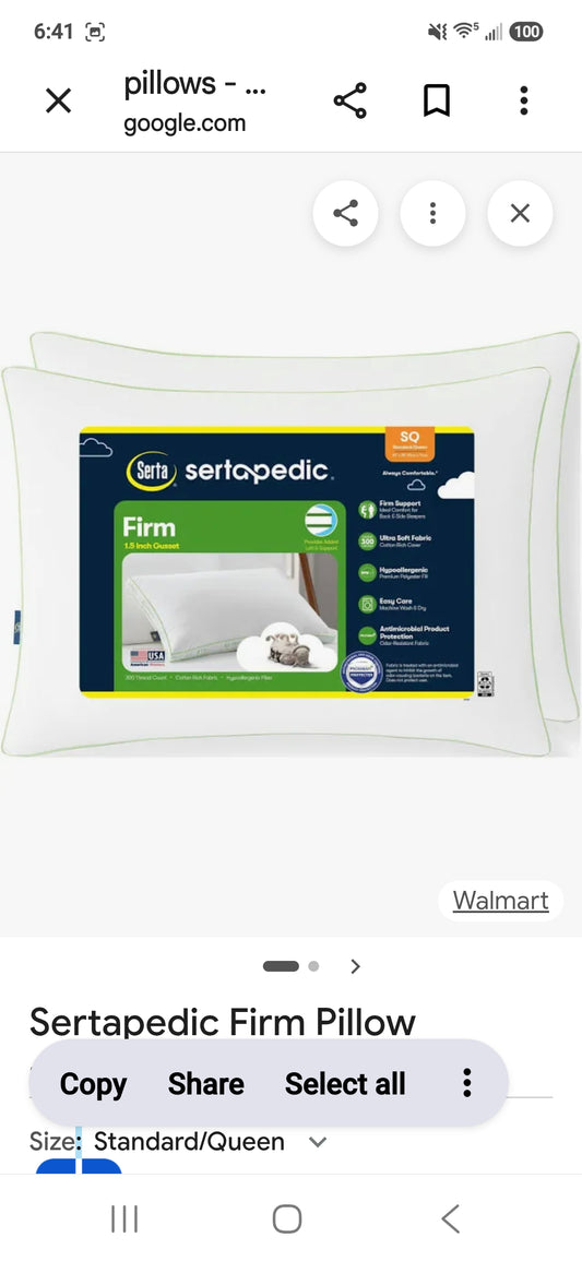 Sedropedic pillow